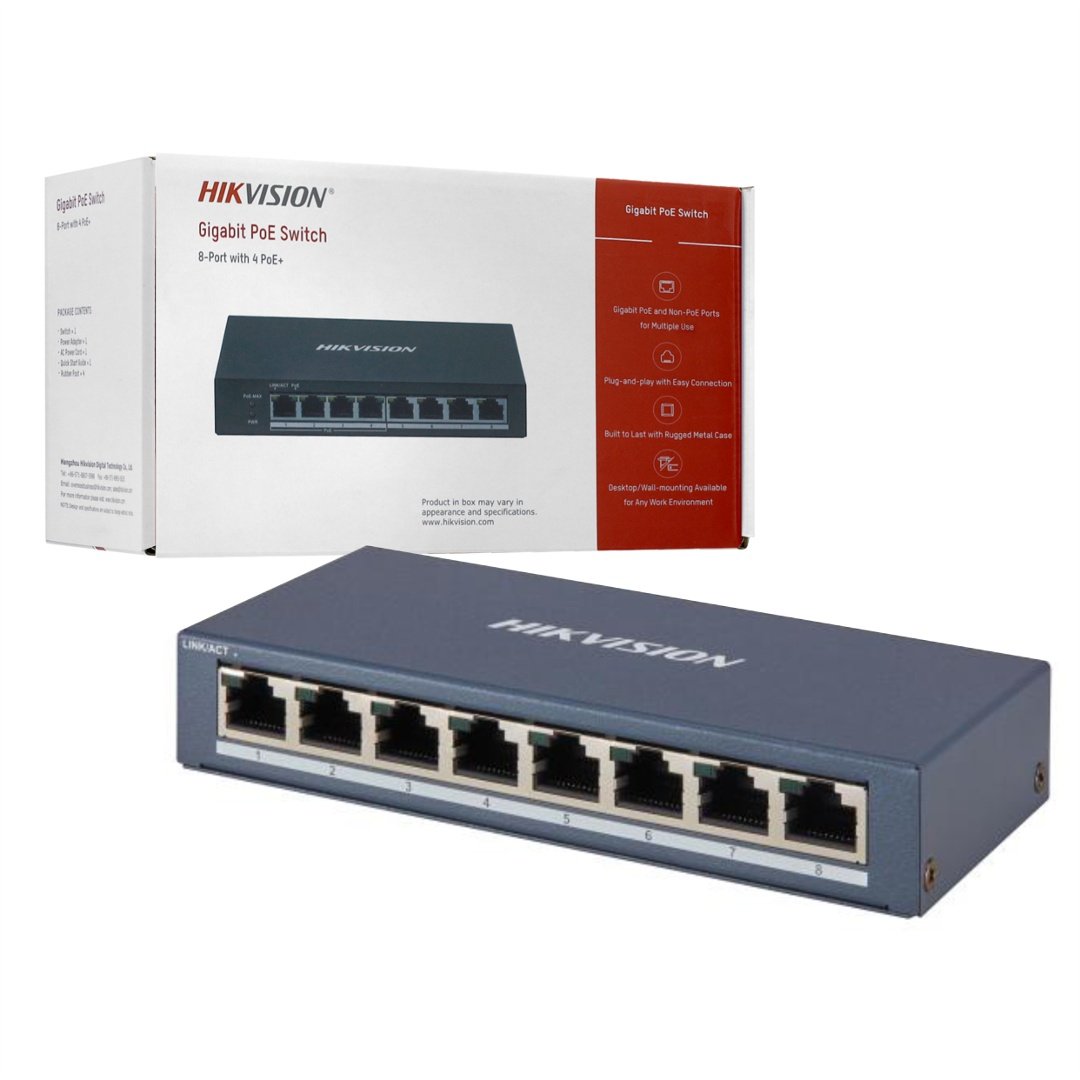 Switch PoE Hikvision 8 Puertos Gigabit 60W - Image 137