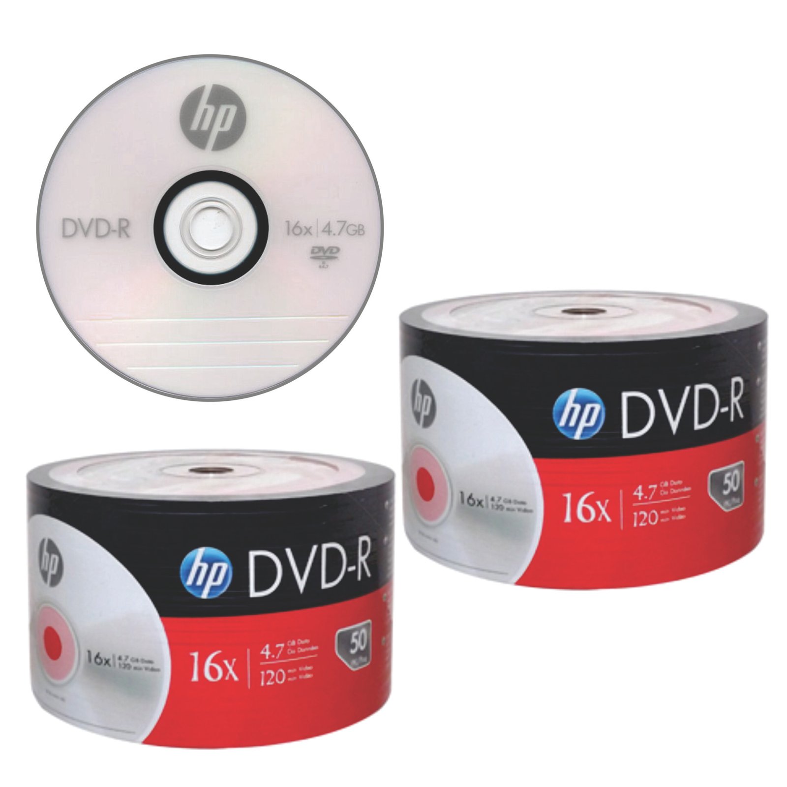 DVD-R HP 16X 4.7GB 120min Bulk 50 Unidades - Image 144