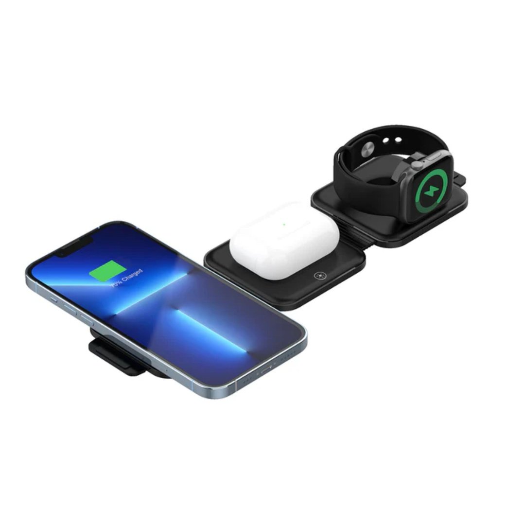 Cargador Inalámbrico Unitek 3 en 1 Plegable 15W MagSafe - Image 407