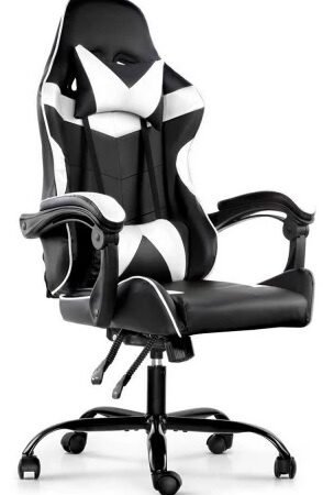 Silla Gamer ROM Negro/Blanco Reclinable