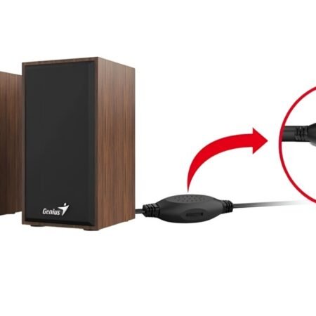 Parlantes Genius 2.0 SP-HF180 6W USB Madera