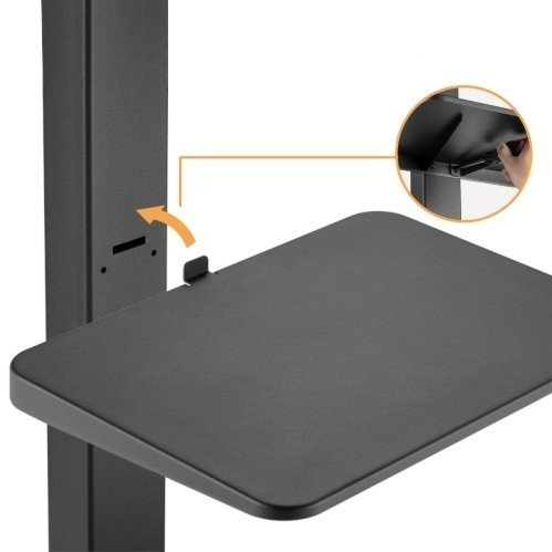 Soporte Móvil FS32-44W para TV hasta 65" con Ruedas y Estante