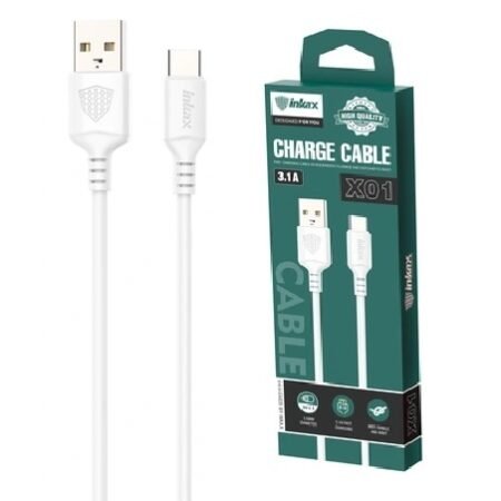 Cable Inkax USB-C 3.1A 1m Blanco