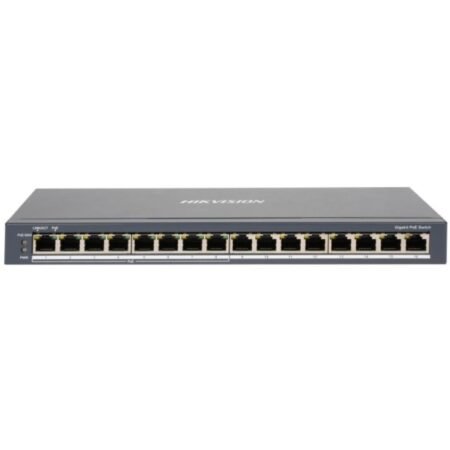 Switch PoE Hikvision 16 puertos Gigabit 110W