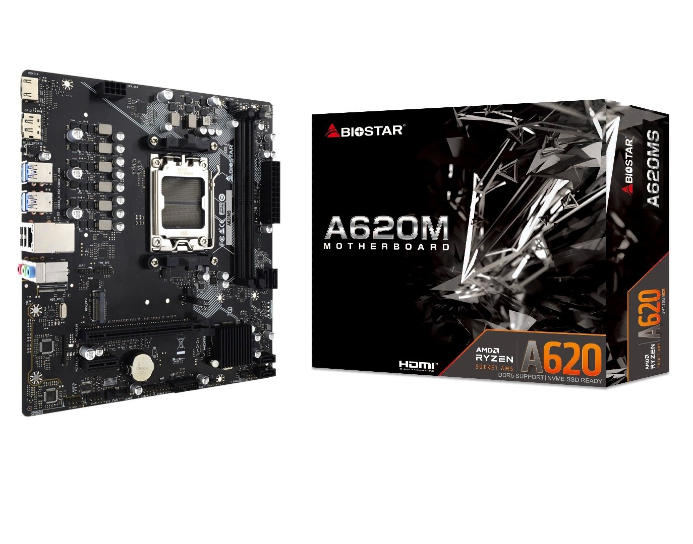 Motherboard BioStar A620MS AM5 DDR5 Micro-ATX