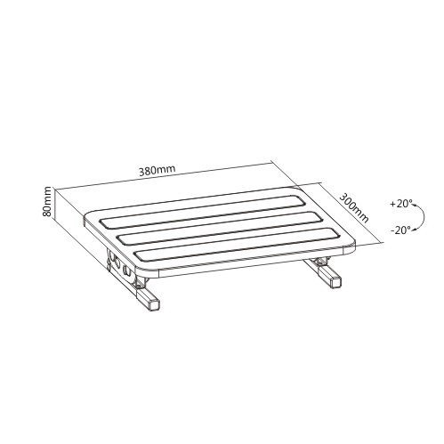 Soporte ergonómico ajustable para pies - Image 411