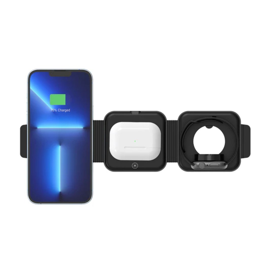 Cargador Inalámbrico Unitek 3 en 1 Plegable 15W MagSafe - Image 412
