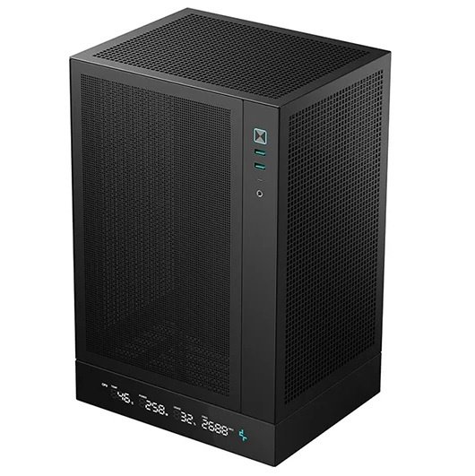 Gabinete DeepCool CH170 Digital ITX Vertical Negro