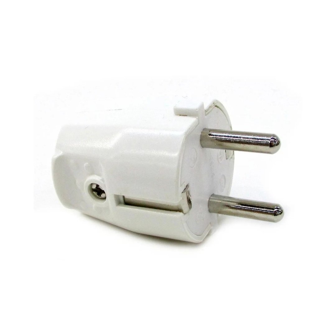 Ficha Schuko Blanca con Tierra 16A
