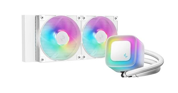 Cooler Líquido DeepCool LE240 V2 ARGB Blanco 240mm - Image 2