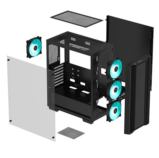 Gabinete DeepCool CC560 V2 Mid-Tower Negro
