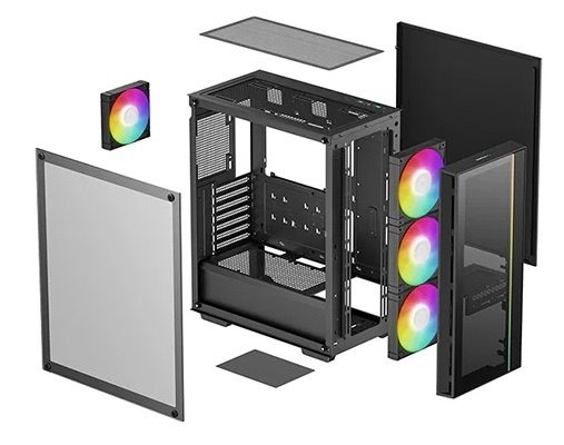 Gabinete ATX DeepCool MATREXX 55 V4 Vidrio Templado ARGB