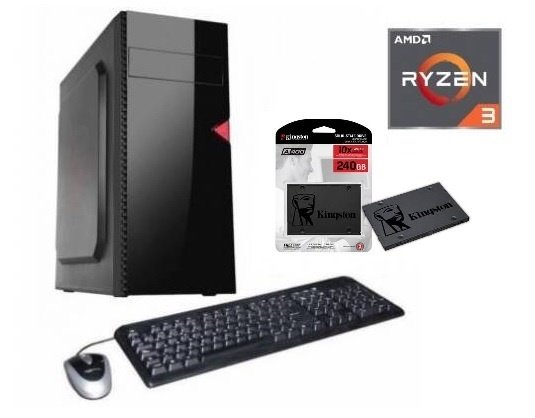 Combo Equipo AMD Ryzen 3 3200G 8GB DDR4 + SSD Kingston 240GB