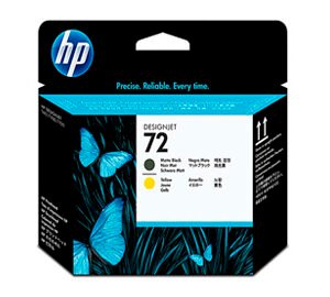 HP C9384A (72) CABEZAL NEGRO MATE/AMARIL T610/1100/130 UK CP
