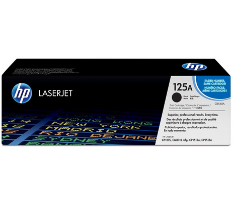 HP TONER CB540A NEGRO 125A 2200 COPIAS 1215/1515/1510/1312