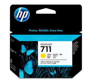 HP CZ136A 711 3PACK YELLOW 29ML T120/T130/T520/T530 UK