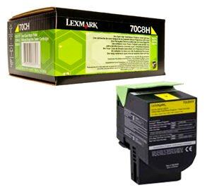 LEXMARK TONER 70C8HY0 YELLOW CS310/410/510 3.000 COPIAS