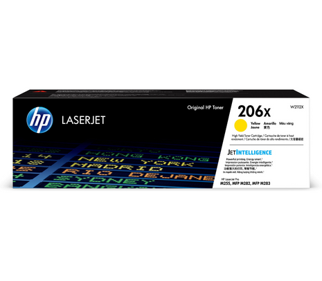 HP TONER W2112X 206X YELLOW M255/283 2.450 COPIAS