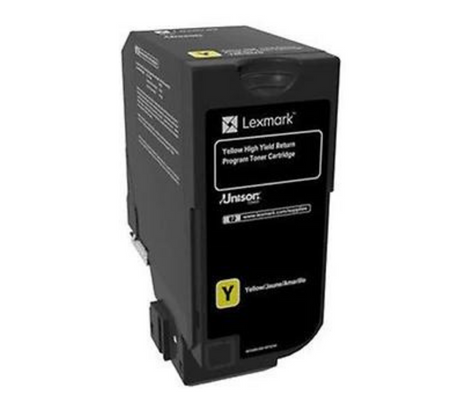LEXMARK TONER 74C4HY0 YELLOW CS725 12.000 COPIAS CP
