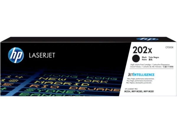 HP TONER CF500X (202X) NEGRO M254/280/281 3.200 COPIAS