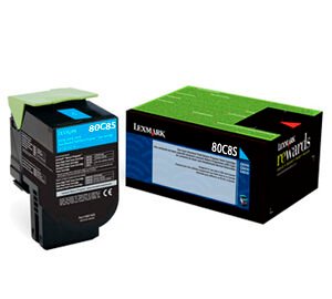 LEXMARK TONER 80C8SC0 CYAN CX310/410/510 2.000 COPIAS CP