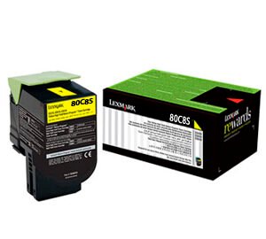 LEXMARK TONER 80C8SY0 AMARILLO CX310/410/510 2.000 COPIAS CP