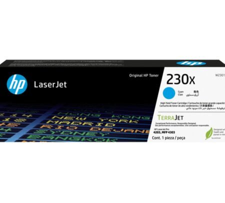 HP TONER W2301X 230X CYAN LJ4203/4303 5.500 COPIAS (B)