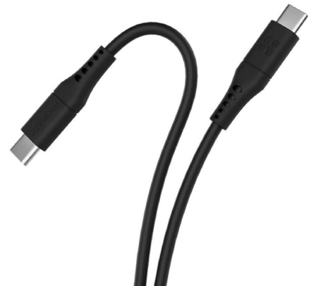 PROMATE POWERLINK-CC120.BLACK CABLE USB-C A USB-C 1.2M 60W(D)