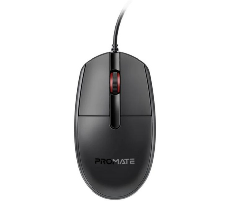 PROMATE CM-1200 MOUSE CABLEADO BLACK (D)
