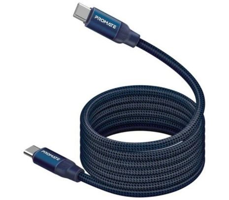 PROMATE SPRINGY.BLUE CABLE USB-C A USB-C 1.2M (O)
