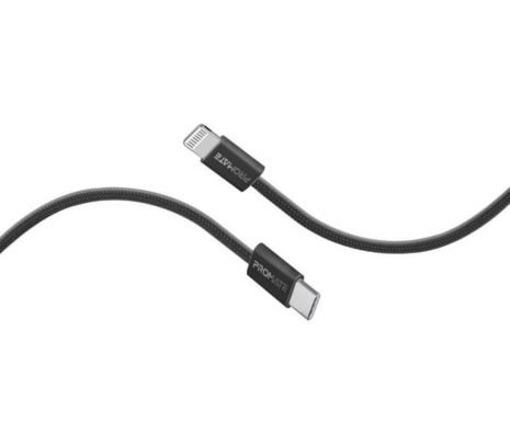 PROMATE ECOLINE-CI120.BLACK CABLE USB-C A LIGHTNING 27W 1.2M(O)