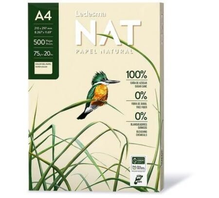 PAPEL A4 75GR 500 HOJAS BEIGE CAÑA DE AZUCAR