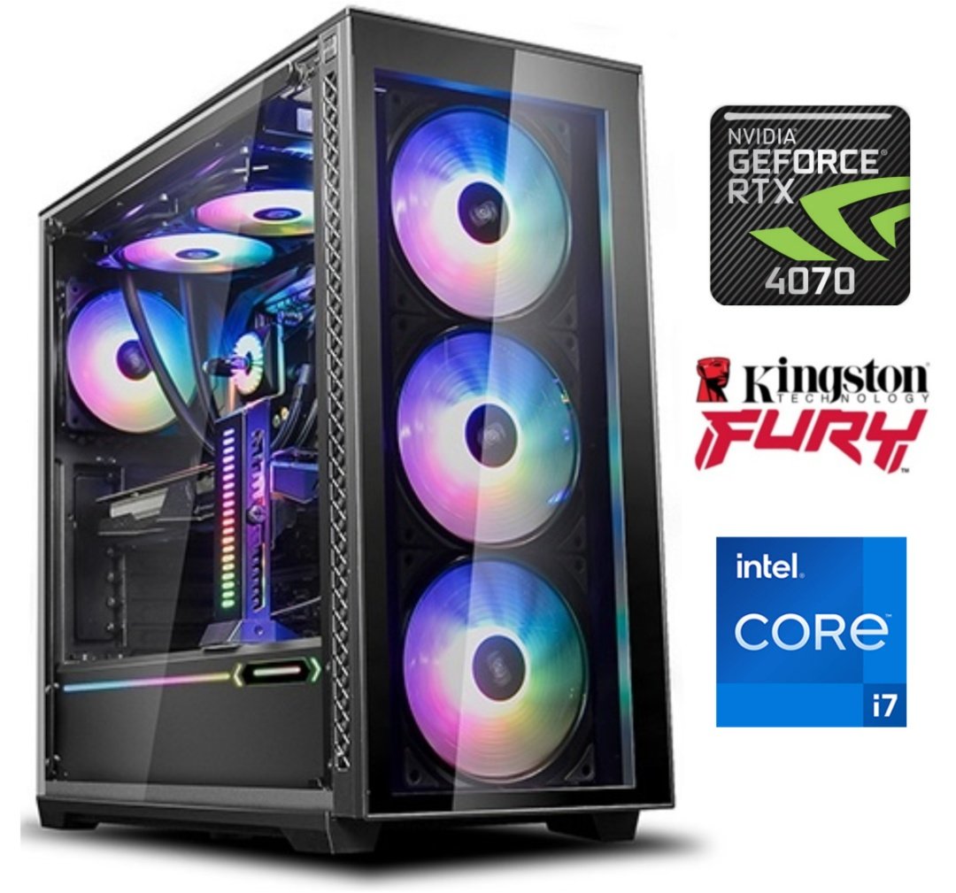 Equipo Gamer Core i7 14700F, 32GB, 1TB, RTX 5070 12GB - Image 2