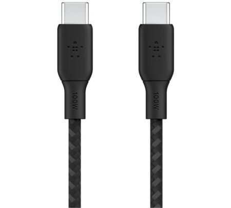 BELKIN CAB014BT2MBK CABLE BRAIDED USB-C A USB-C BLACK 100W