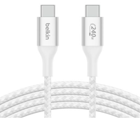 BELKIN CAB015BT2MWH CABLE USB-C A USB-C WHITE 240W 2M