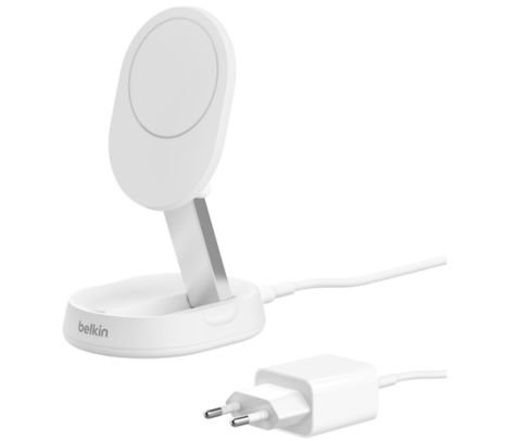 BELKIN WIA008VFWH SOPORTE Y CARGADOR INALAMBRICO QI2 15W WHITE *