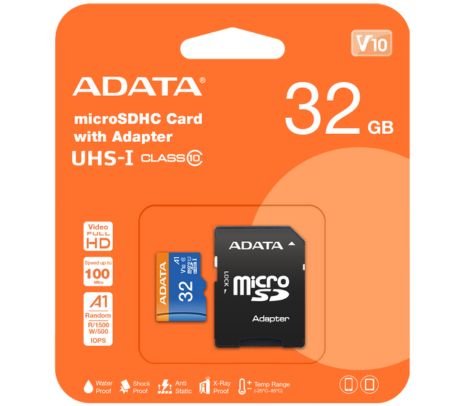 ADATA MICRO SDXC PREMIER 32GB C/ADAP CLASE 10 AUSDH32GUICL10