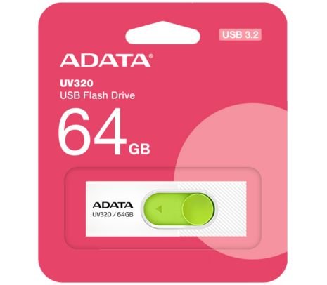 ADATA PEN DRIVE AUV320-64G-RWHGN 64GB BLANCO/VERDE