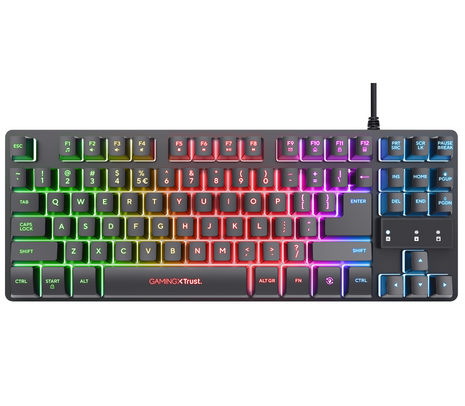 TRUST 24067 TECLADO GXT833 THADO GAMING ILUMINADO TKL ESP(D)