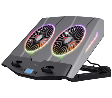 TRUST 24612 LAPTOP COOLING STAND GXT1127 YOOZY C/LED BLACK (D)