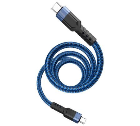 HOCO U110 CABLE DE CARGA USB-C A USB-C BLUE 1.2M (O)
