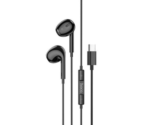 HOCO M1 EARPHONES MAX CRYSTAL C/MIC USB-C WHITE