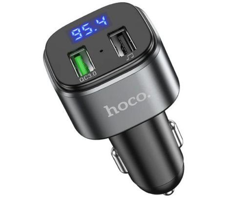 HOCO E67 TRANSMISOR PARA AUTO BT 5.0 CON PUERTO QC 3.0 BLACK 18W