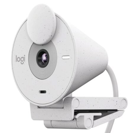 LOGITECH 960-001440 WEBCAM BRIO 300 OFF WHITE SAMR USB-C P/PROMO**