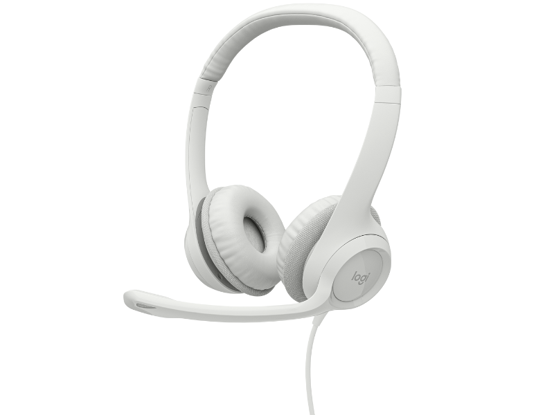 LOGITECH 981-001285 HEADSET H390 OFF WHITE SAMR USB PROMO**