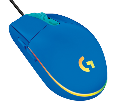 LOGITECH 910-005795 MOUSE G203 GAMING BLUE LIGHTSYNC USB**