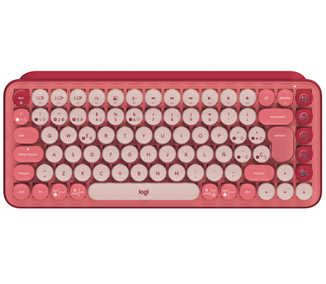 LOGITECH 920-010715 TECLADO POP KEYS HEARTBREAKER ROSE INAL+BT