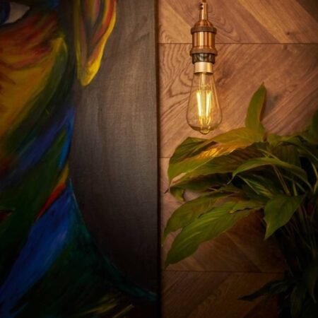 Lámpara LED Shelly Vintage ST64 Wi-Fi E27 7W Regulable