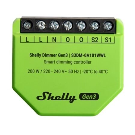 Dimmer Shelly Gen3 PM Medición Potencia Wi-Fi