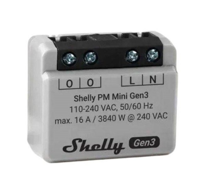 Relé Shelly Mini 1PM GEN3 Wi-Fi Medición de Consumo 16A - Image 2
